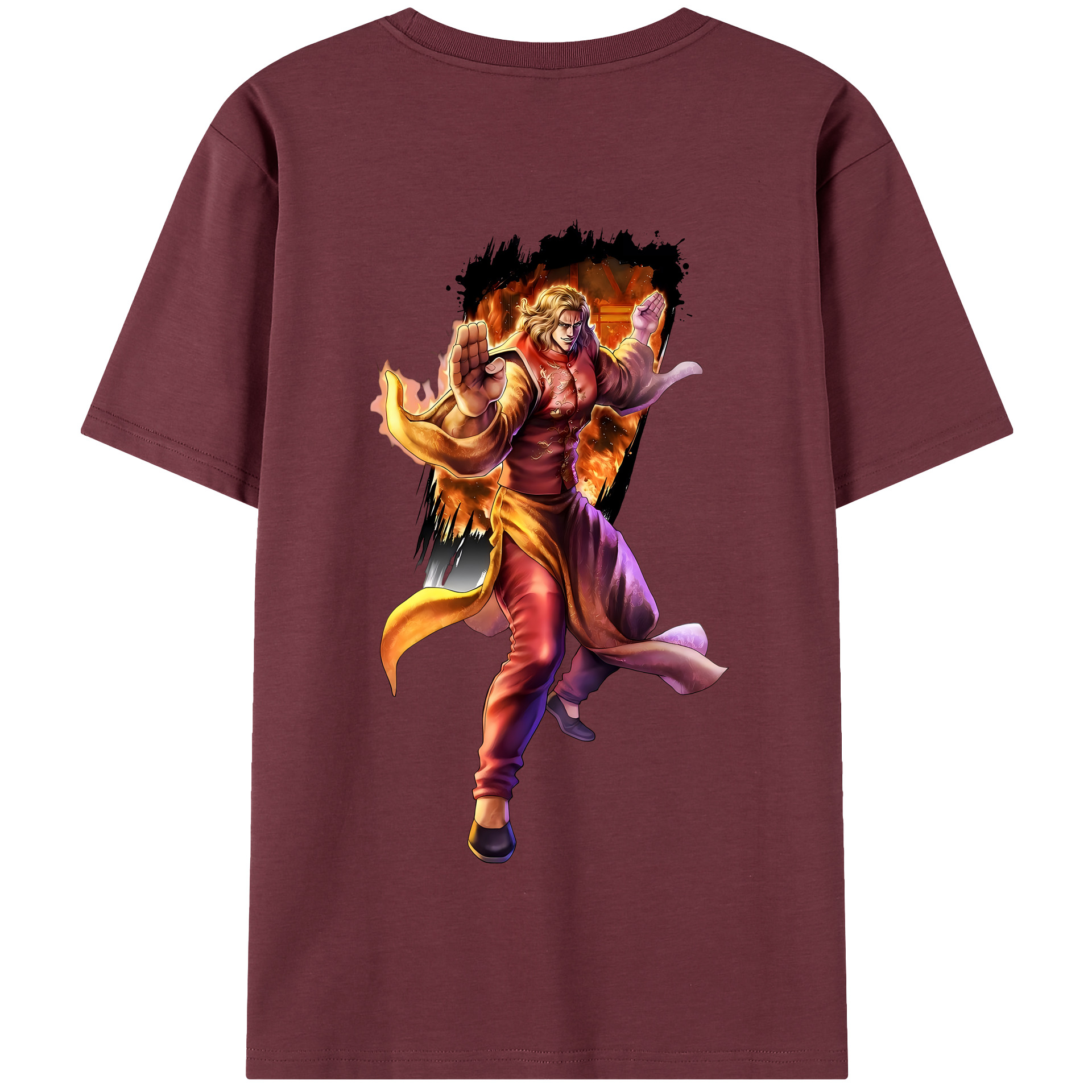 （画像用） 北斗の拳 Fist of the North Star 綿100％半袖Tシャツ（背面プリント）